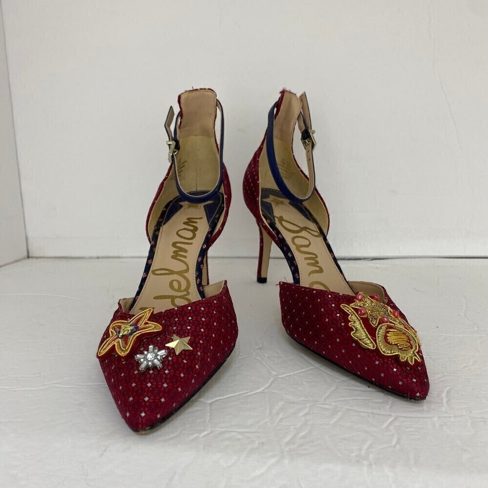 Sam Edelman Tabby 2 Geometric Jacquard Pump Size 7.5M